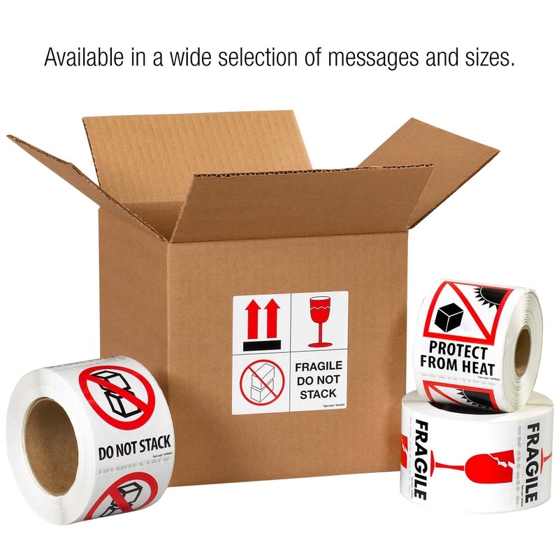 Tape Logic Aviditi Tape Logic 3"" x 4"" ""Keep Frozen"" Red/White/Black Warning Sticker  for Shipping  Handling  Packing  and Moving (1 Roll of 500 Labels) - Image 3